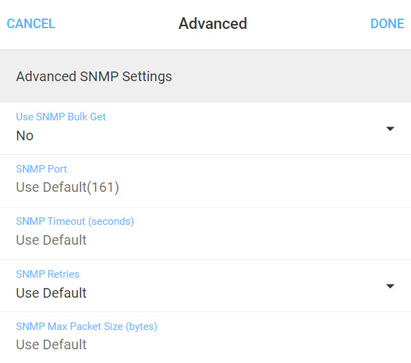 Advanced Settings