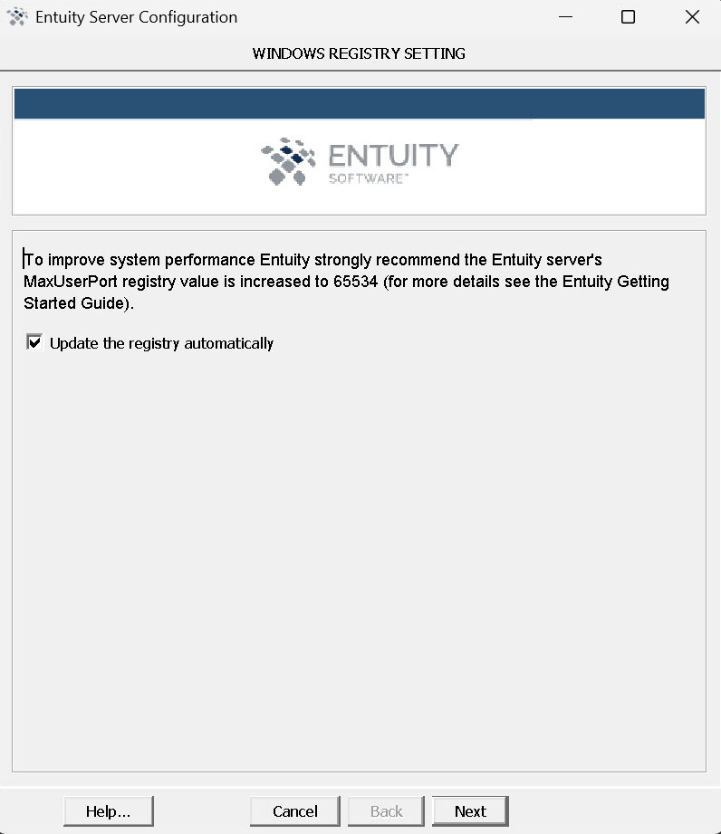Windows Registry Setting