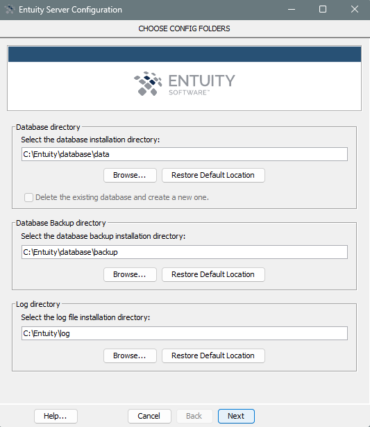 How do I configure Entuity via the wizard? – Entuity