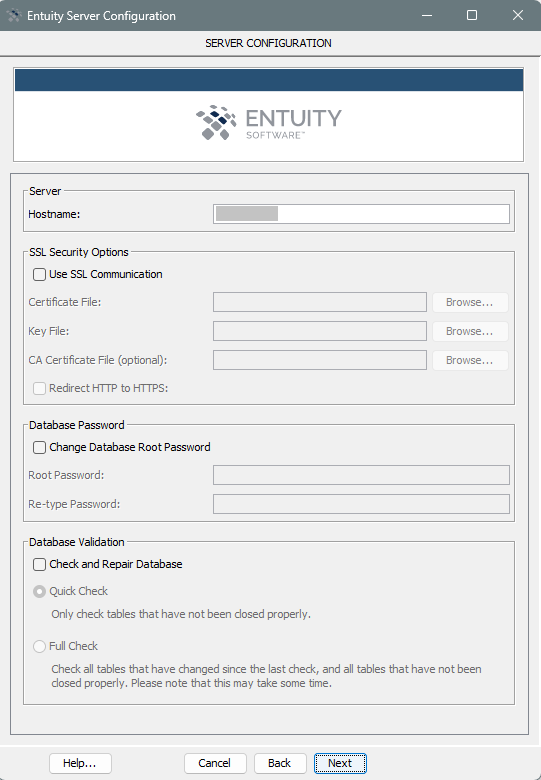 How do I configure Entuity via the wizard? – Entuity
