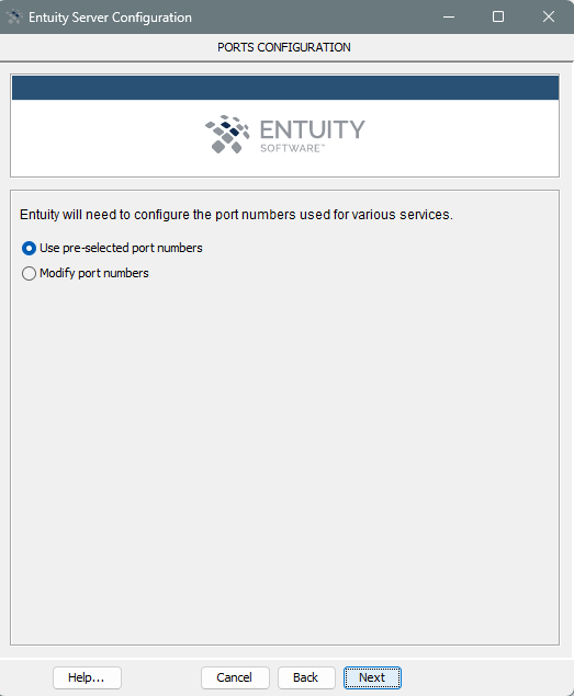 How do I configure Entuity via the wizard? – Entuity