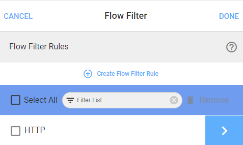 Flow Filter form