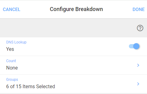 Configure Breakdown form