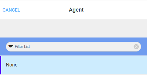 Agent form